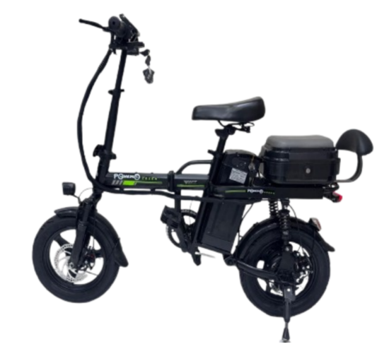 صورة سكوتر المدينة الأسود 800 واط – تصميم مريح مع شاشة وتحكم عالي